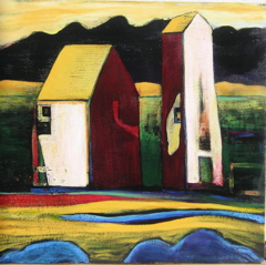 Pump House, 36x36 acrylic on panel, $5,500