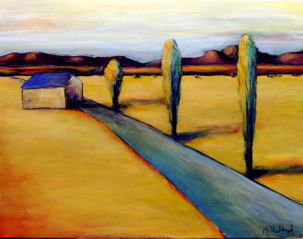 Blue Shale Road 2, 24x32 acrylic on panel, $4,800.