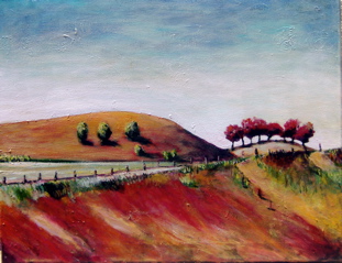 Highway 121 #3, 22x28 acrylic on panel, $3,800.